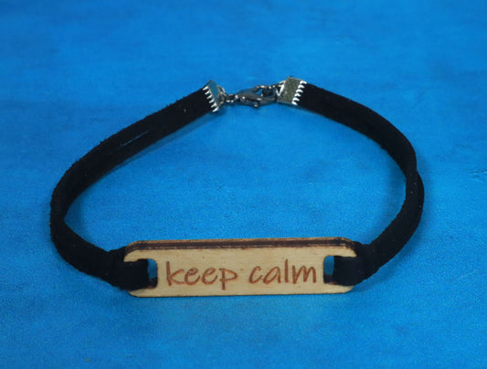 Bracelet Black and Silver Keep Calm