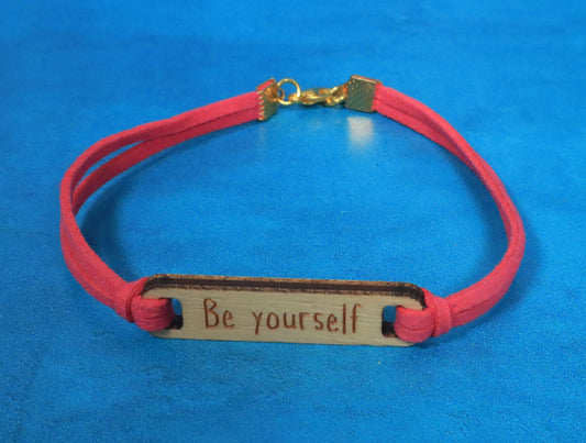 Bracelet Hot Pink and Gold Be Yourself