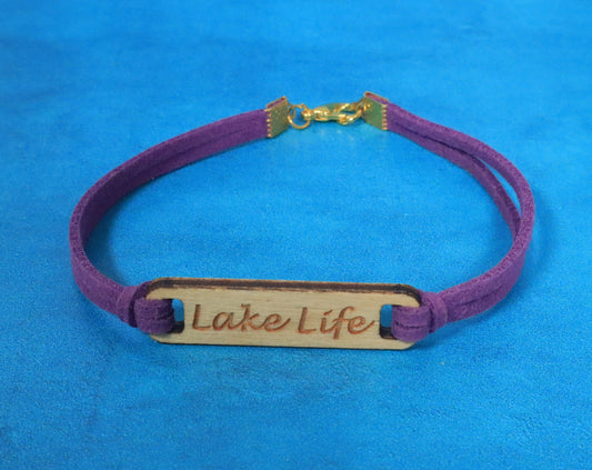 Bracelet Purple and Gold Lake Life