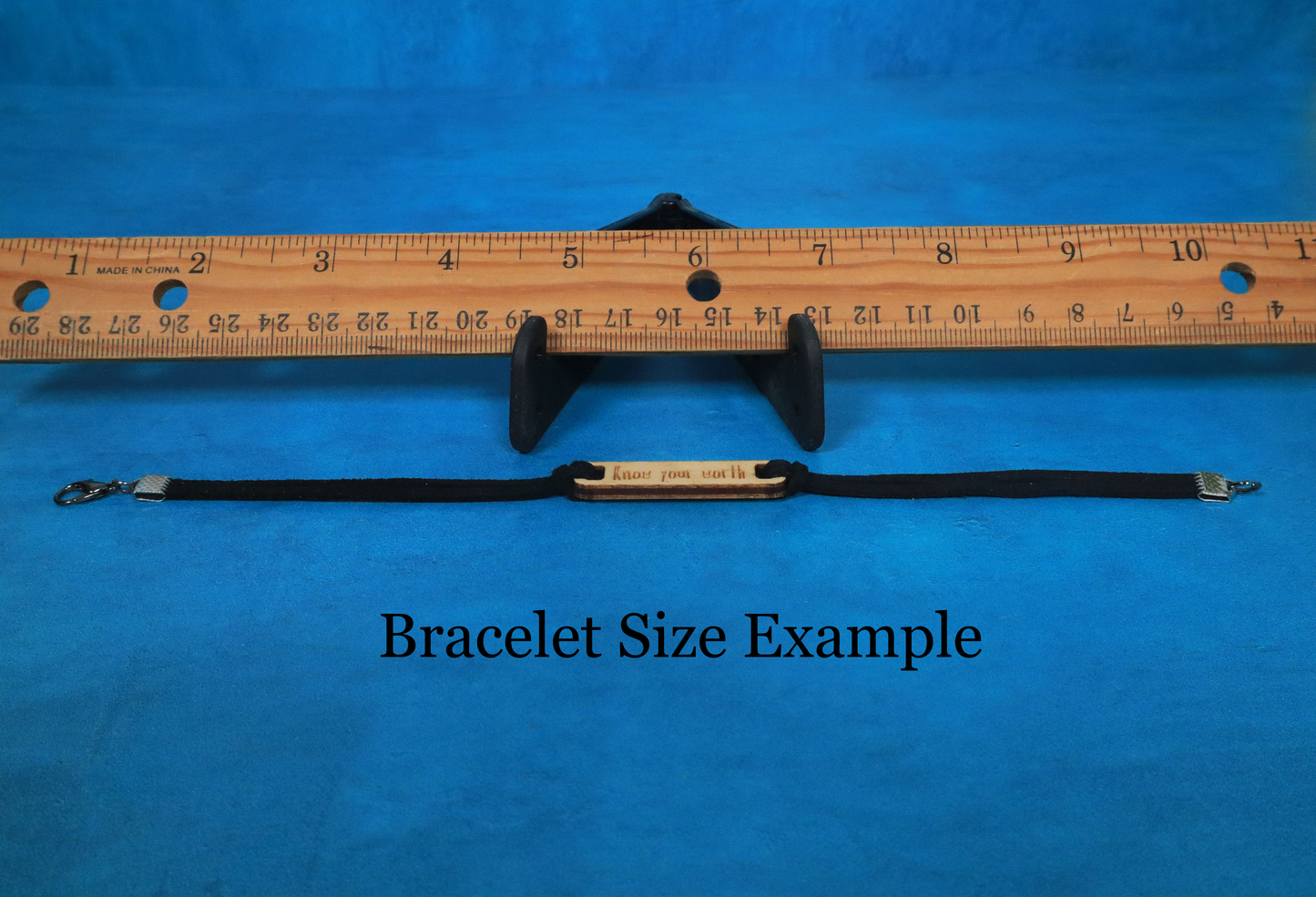 Bracelet Blue and Silver Never Give Up