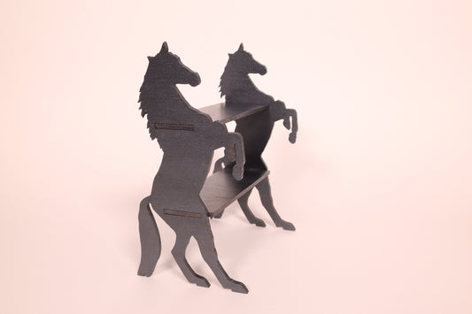 Micro Horse Shelf - Gunmetal Grey Metallic