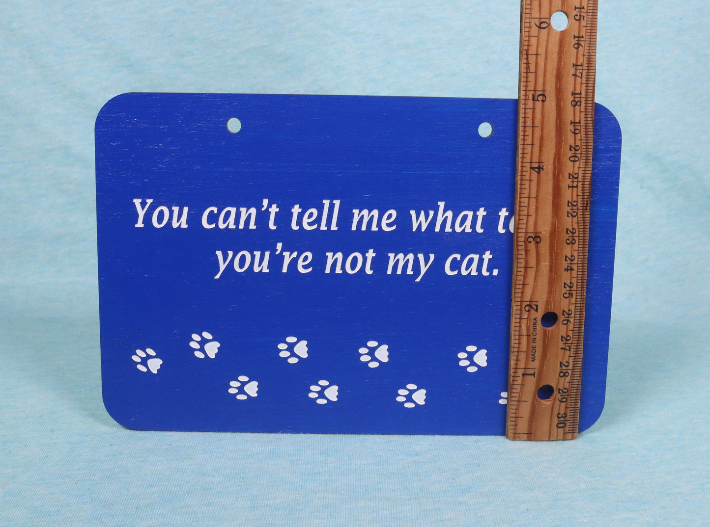 You're Not My Cat Sign