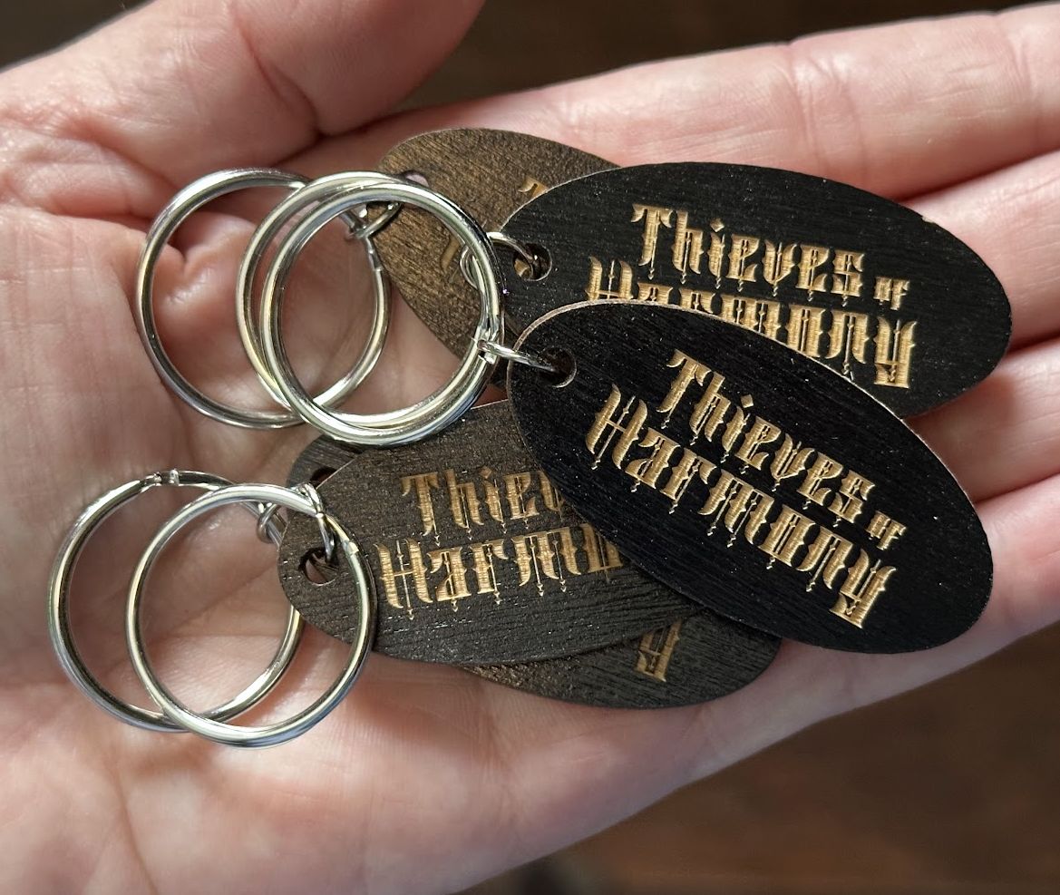 ToH Black Wood Keychain