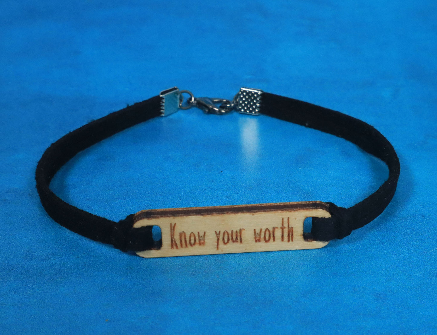 Bracelet Black and Silver Know Your Worth