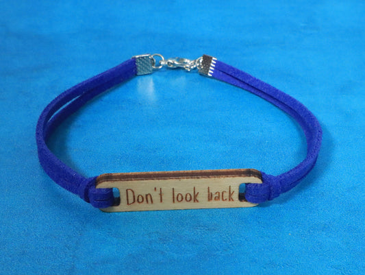 Bracelet Blue and Silver Don't Look Back