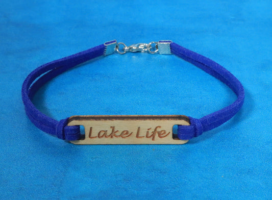 Bracelet Blue and Silver Lake Life