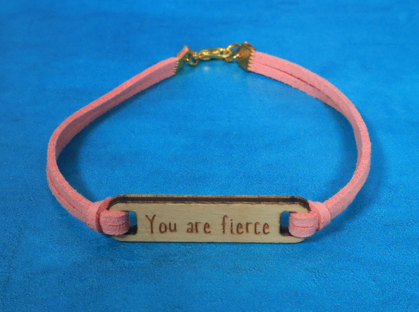 Bracelet Pink and Gold You Are Fierce
