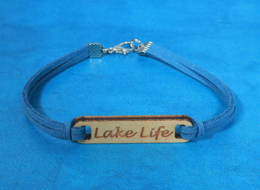 Bracelet Teal and Silver Lake Life