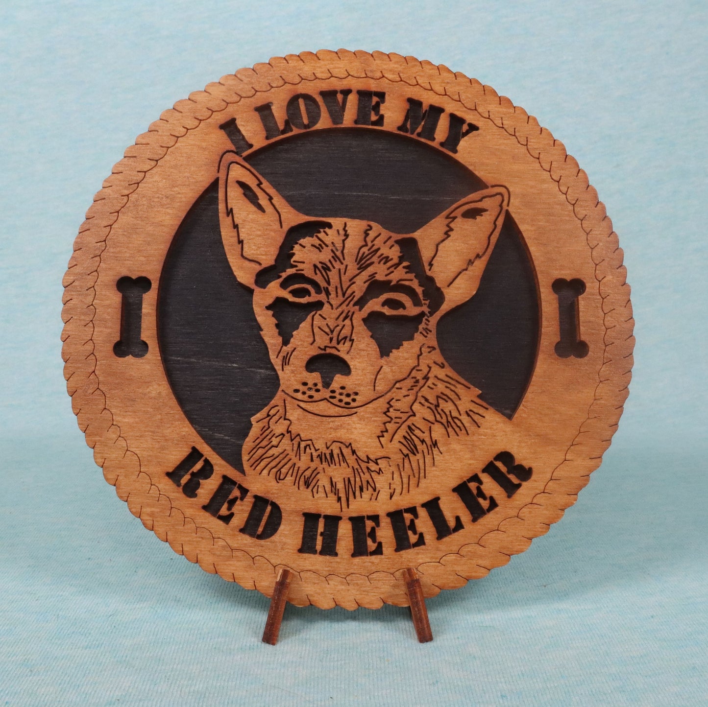 Red Heeler Desktop Sign