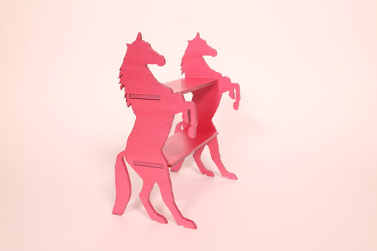 Micro Horse Shelf - Metallic Rose
