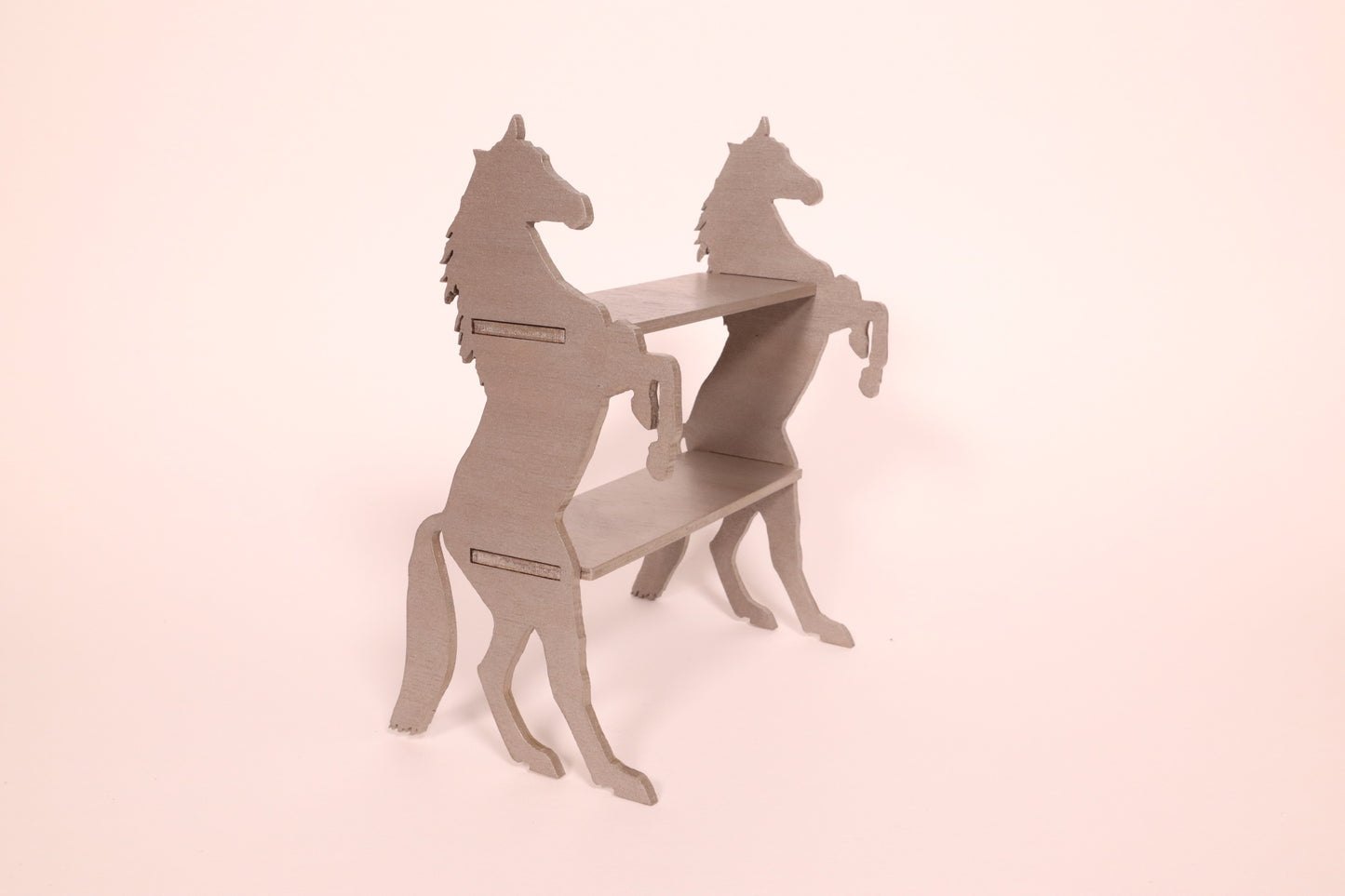 Micro Horse Shelf - Silver Grey