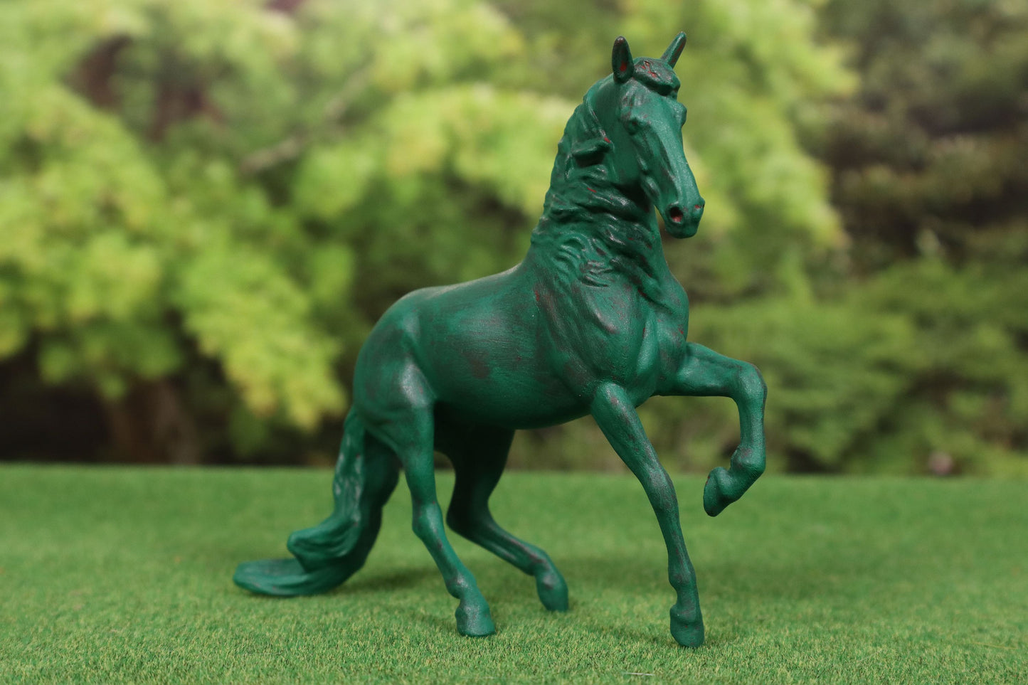 Custom Stablemate Model Horse - Breyer Mini Alborozo Faux Jade