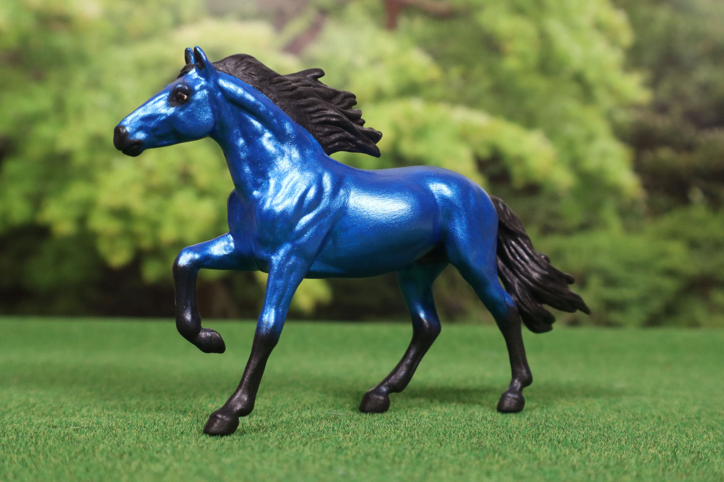 Custom Stablemate Model Horse - Breyer Mirado Blue Bay