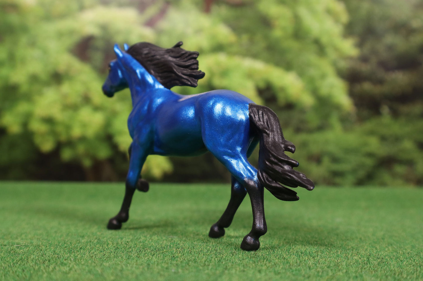 Custom Stablemate Model Horse - Breyer Mirado Blue Bay