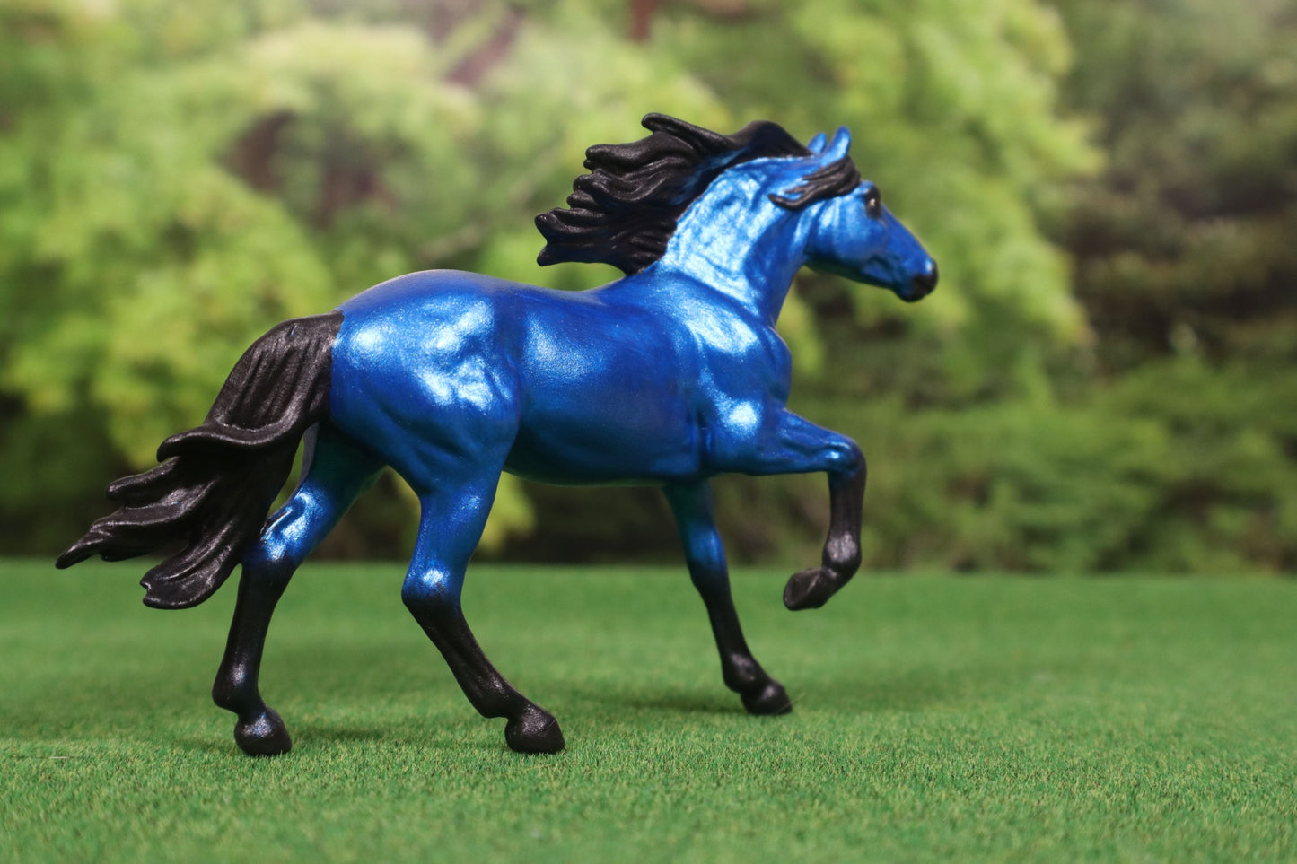Custom Stablemate Model Horse - Breyer Mirado Blue Bay